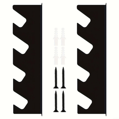 Garage Tool Organizer Wall Mounted Metal Rack For Garden Tools Keeps Tools Neatly Stored Space Saving Compact Design