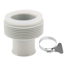 Héroe del mantenimiento de piscinas, convierte conexiones de 1.25 a 1.5 pulgadas sin problemas, compatibilidad universal con bombas de filtro para