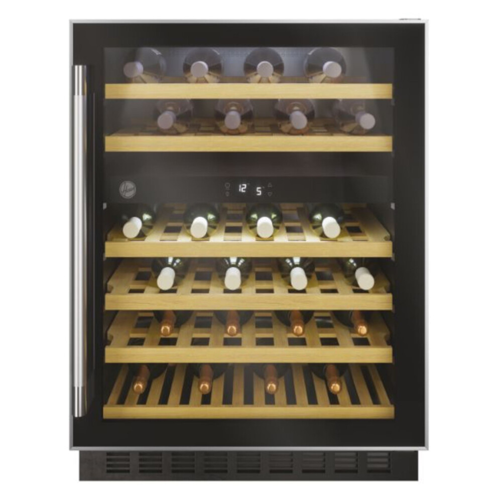 Hoover H-Wine 700 Hwcb60uk/N Built In Wine Cooler - Black