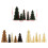 5PCS Foldable Paper Holiday Tree Sustainable Multiple-Green 4