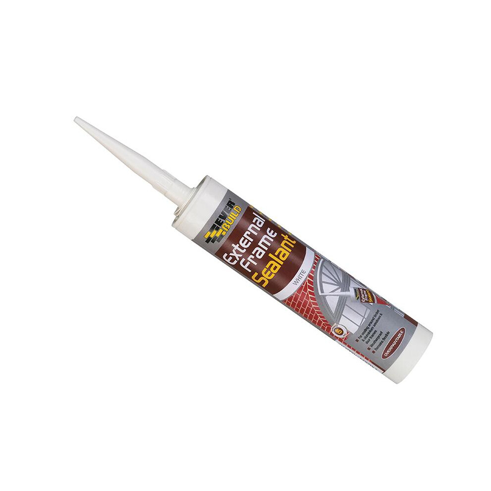 Everbuild External Frame Sealant Mouldresistant White 290Ml Pack Of 12 5060923191792