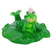 Schwimmender Frosch Gartendekoration Harzstatue für den Außenbereich Teichdekoration Figur realistische Details wasserdicht langlebig