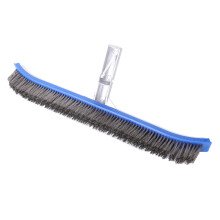 Excelencia en la limpieza de piscinas, cepillo de cerdas de alambre de acero inoxidable, herramienta resistente para una eliminación eficaz de
