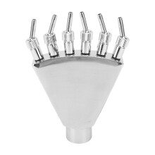 Boquilla ajustable con válvula de encendido/apagado, cabezal rociador para fuente de piscina, difusor poroso, elemento de agua para decoración de