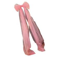 Meshes Christmas Bowknot Decoration For Tree Party-Pink L