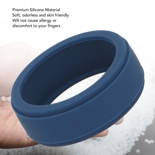 Scratch-Proof Silicone Ring Case for Smart Rings Dark Blue Size M 2