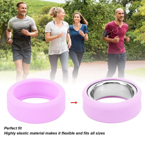 Silicone Smart Ring Cover Protector for Sizes 11-13, Purple 2