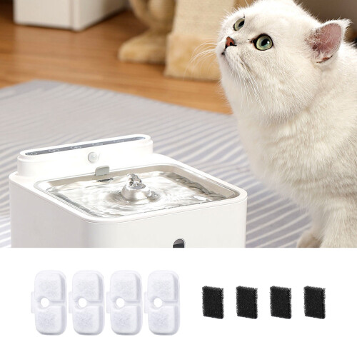 4 Pack Replacement Filters For Pet Fountain Unique-4 plus 4 2