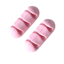 Rosete bureaukabelclip-organizer - Zelfklevend, 2 stuks, voor thuis en op kantoor