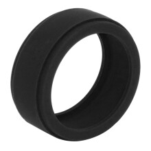 Flexibelt reptåligt ringskydd i svart silikon, passar storlekarna 6-10