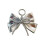 Y2K Inspired Silver Bowknot Keychain Charm with Retro-Silver 1