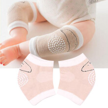 Unisex-Baby-Knieschoner, braun – atmungsaktive Baumwolle, weich und rutschfest