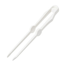 Kleine plastic snacktang met veilige clip voor chips, salade en snacks.