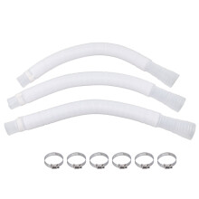 Manguera resistente a la presión para skimmer de piscina, tubo de repuesto fácil de instalar para cambio de agua de piscina, translúcida, 3 piezas