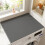 Washer and Dryer  Protector Silicone Mat 65x90cm Dark Grey Absorbent Quick Dry 1