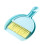 Mini Blue Dustpan and Brush Set Versatile Table and Keyboard Cleaning Tool 2