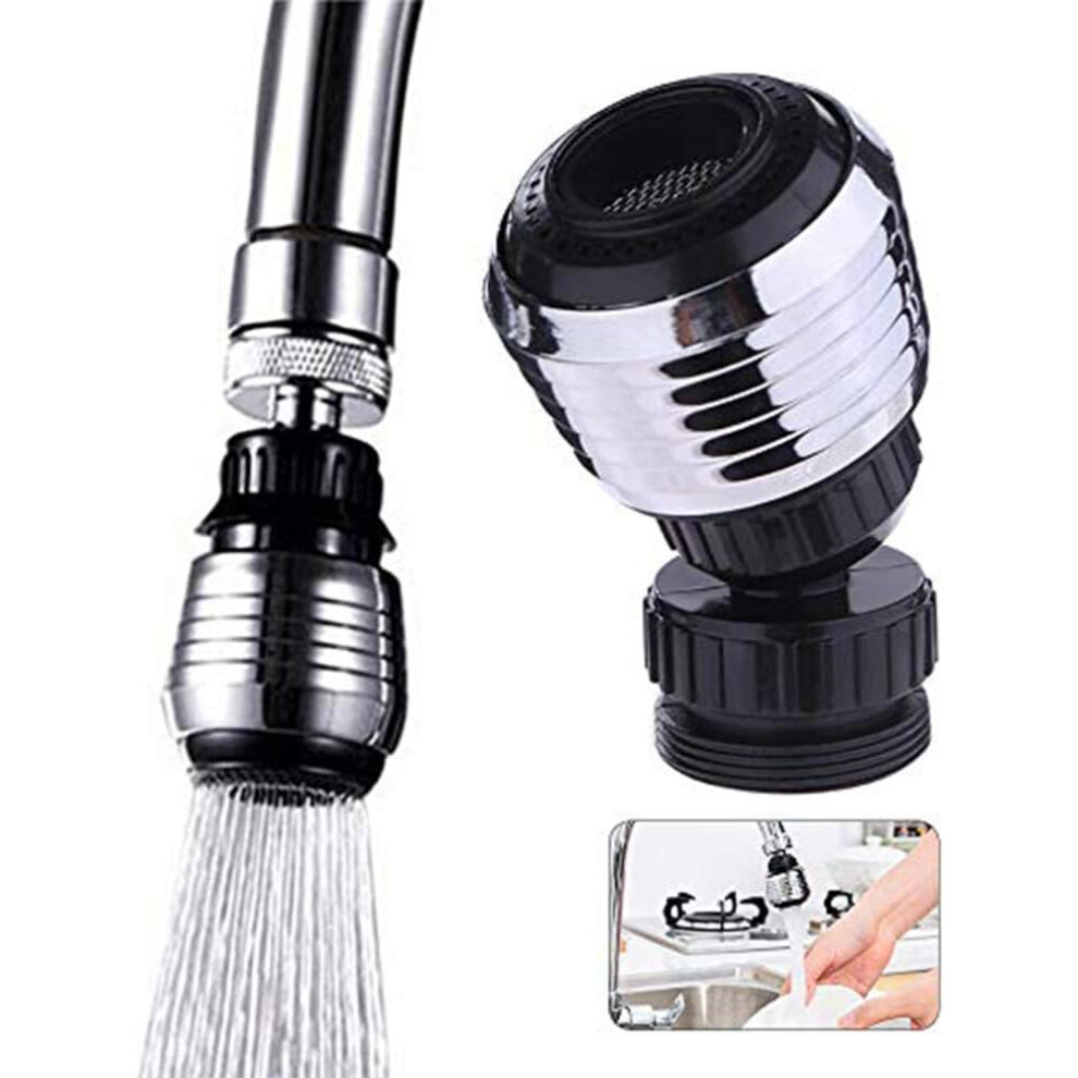 Efficient Diffuser Faucet Nozzle, Water Saving Tap Aerator With Anti-Corrosion Rust-Resistant Filter Adapter, 360 Rotate Swivel For Multi-Angle Cleani 9061222324962