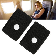 Återanvändbara svarta armband för resor - Bekväm och stretchig passform