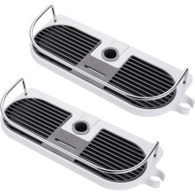 Shower Rail Caddy for Round Tubes, Smooth Edge and Strong Load-Bearing, High Capacity Holds Up To 4 x 250ml Bottles, Easy to Clean