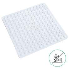 Extra Safe Shower Mat, Non-Slip With 164 Suction Cups, Antibacterial, Supports Family Safety, Including Pets, Easy Care And Machine Washable