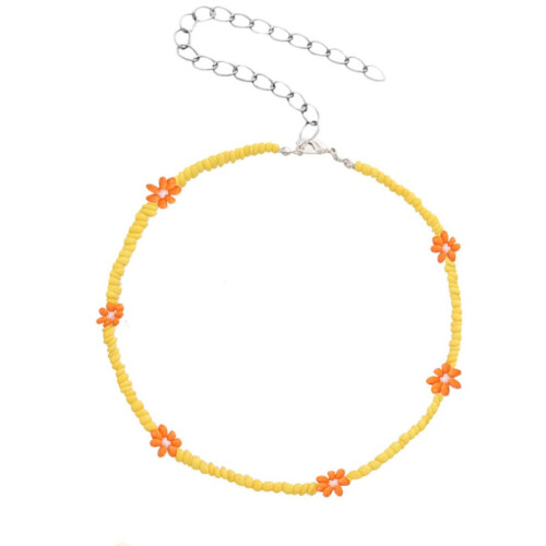 Collier ajustable à perles colorées - Bijou élégant pour filles