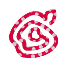 Fruitvormige acryl paperclip boekenlegger voor thuis en school, rood