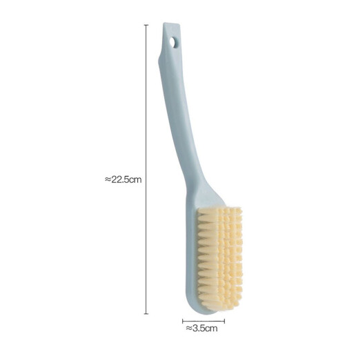 Versatile Blue Shoe Cleaning Brush with Soft Bristles & Long Handle 1