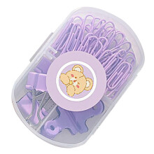 Stevige paperclipset met paarse doos, multifunctioneel, 28 mm