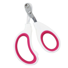 Nagelknipper voor huisdieren, antislip handgreep, rond mes, compacte en veilige trimmer.
