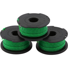 Vervangingsspoel voor Black & Decker grastrimmer, maximale betrouwbaarheid, geoptimaliseerde snij-efficiëntie, 3-pack, aerodynamische vorm