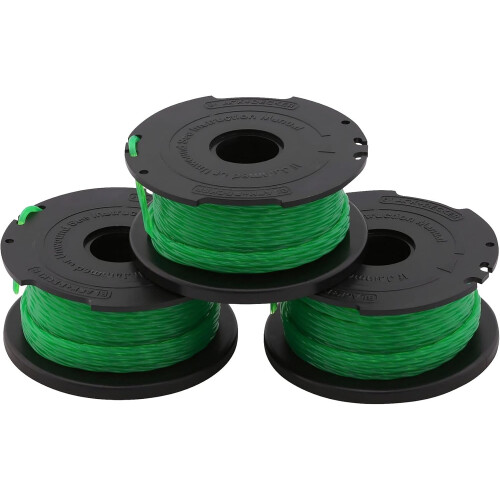 Replacement Spool For Black And Decker Weed Eater, Maximum Reliability Optimized Cutting Efficiency, 3-Pack Aerodynamic Shape