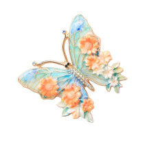 Sparkling Butterfly Brooch Retro Style Alloy Jewelry For-51