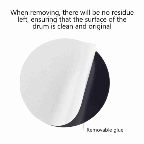 2pcs Drum Patch Easy Application PET Single Pedal Bass Drum Repairs 2