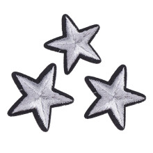 6 stuks decoratieve patches, geborduurd, om op te naaien op shirts, hoeden, doe-het-zelf reparaties