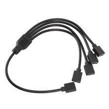 ARGB-splitterkabel 1 naar 4 vrouwelijke 5V 3-pins verlengkabel voor pc-ventilatoren