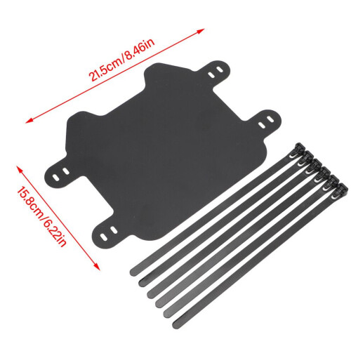 Durable ABS Front Number Plate Matte Black for Light Bee X Easy Fit 1