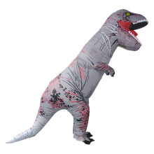 Geschikt voor alle volwassenen, opblaasbaar T-Rex kostuum van duurzaam polyester materiaal, opblaasbaar dinosauruspak voor volwassenen, gemakkelijk