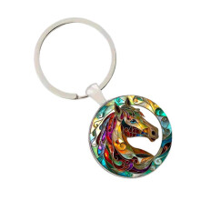 Stylish Horse Designs Keychain With Metal Hook Bag Charm Or Key
