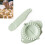 Multifunctionele plastic dumplingmakerset met vullepel, groen 4