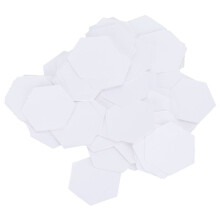 100 stuks zeshoekige papieren sjablonen voor quilten, naaien, knutselen en doe-het-zelf steken (16 mm)