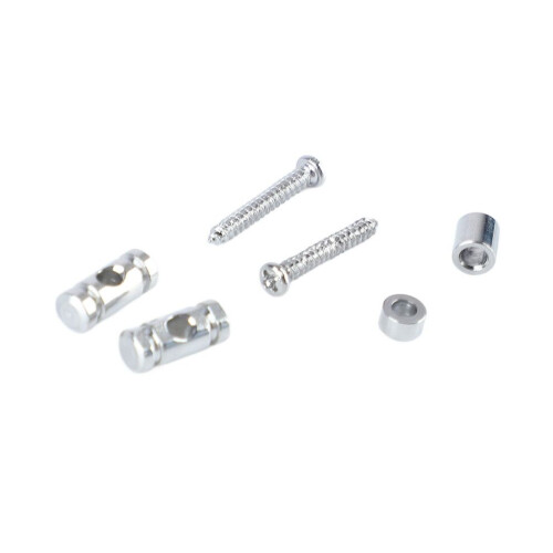 Metal Electric Guitar Roller String Tree Guide Retainer Silver