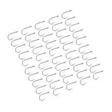 50Pcs 12# High Carbon Steel Barbed Carp Fish Hooks for Large Fish