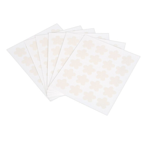 120 autocollants solaires réutilisables à détection UV - Forme de fleur - Application sûre 2