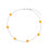 Collier de perles à fleurs colorées, bijou ajustable pour filles, 35 cm 1