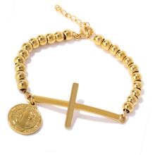 Faith Inspired Copper Materials Bead Bracelet Incorporating