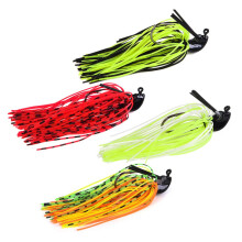 7g / 10g Fishing Buzz Bait Spinnerbait med jiggkrok och silikonkjol