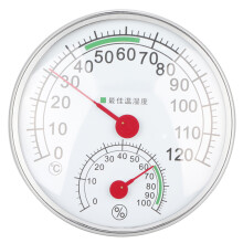 Hygrometertermometer, mekanisk hygrotermograf med elegant design til indendørs og udendørs brug, kabinet i rustfrit stål sikrer holdbarhed og