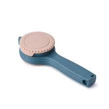 Rosa matförslutningsklämma ABS stor kaliber med lock hällpip 20,4 cm