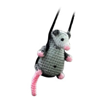 Opossum Bilhängare Ornament Akryl, Söt Skrikande Opossum Dekor Modell B
