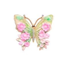 Glittering Crystal Butterfly Pin Versatile Accessory For-53